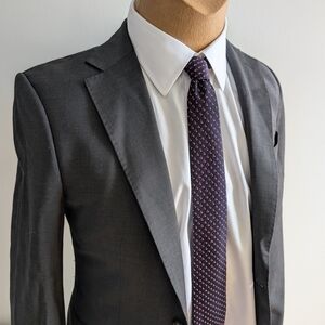 ZARA Merino Blazer Suit Classic Notched